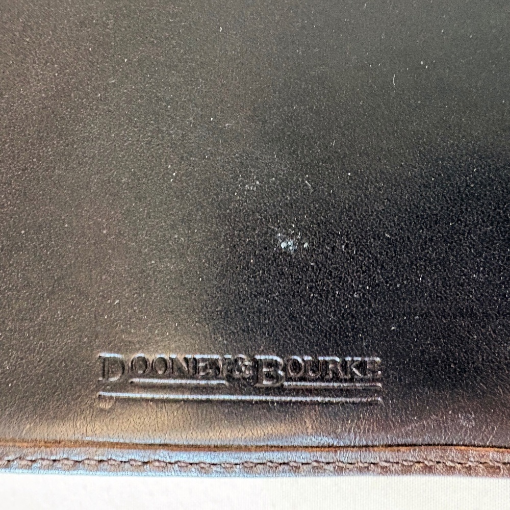 Dooney & Bourke Red Suede & Brown Pebbled Leather Bag with Wallet & Dust Bag - Picture 15 of 16